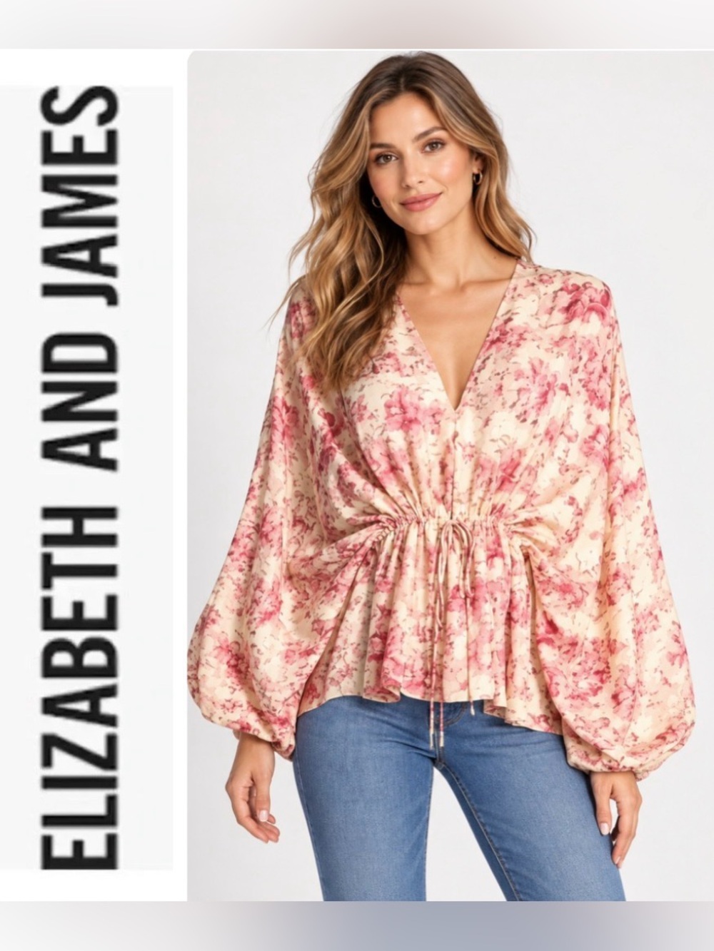 - Elizabeth and James Angela Toile NWT silk blouse- XS $385